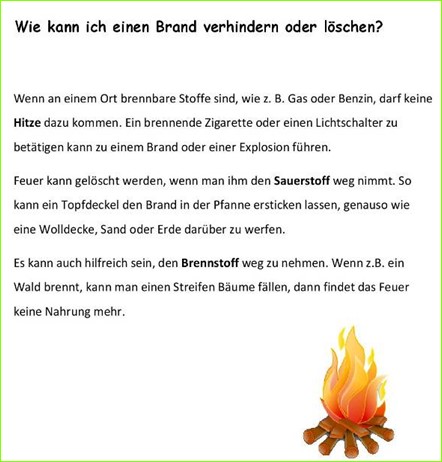 Infotext Brandschutz