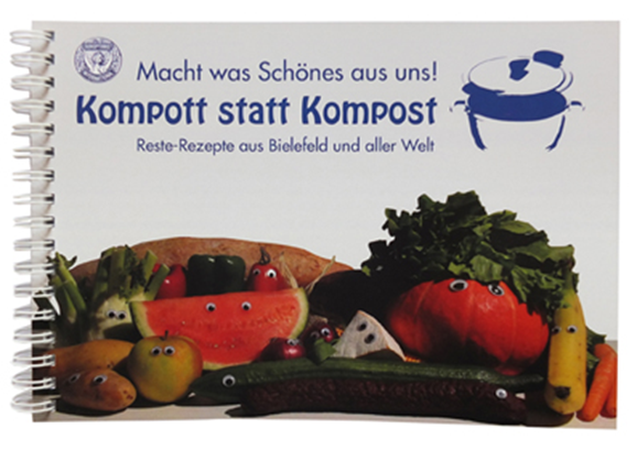 Das Bild zeigt das Buchcover "Kompott statt Kompost".