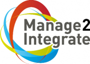 Die Grafik zeigt das Logo des Projekts Manage2Integrate.