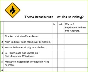 Erweiterte Fragen zum Brandschutz