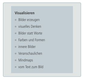 Sammlung zur Visualisierung Breinstorming