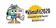 Das Bild zeigt das Logo der Aktion klimafit2020 - Klimawandel vor der Haustür! Was kann ich tun?