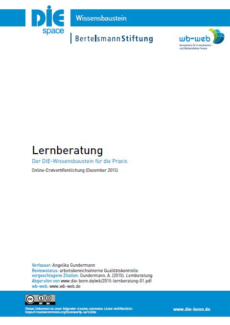 Download des Wissensbausteins Lernberatung