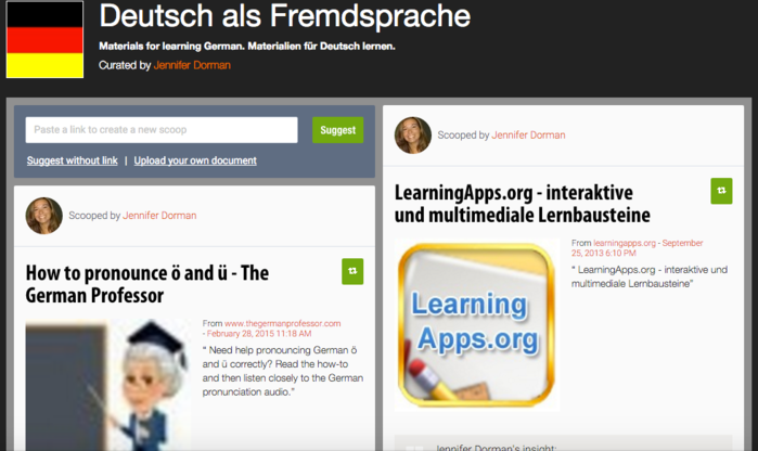 Scoop.it Thema Deutsch als Fremdsprache